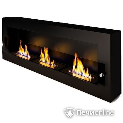 Биокамин ЭкоЛайф Fire Line Glass black burgundy в Полевском